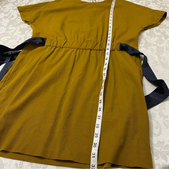 ZARA TRAFALUC COLLECTION Mustard Mini dress size M - Picture 8 of 8